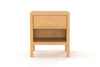 Andes 1 Drawer Bedside Table - Pine
