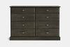 Andorra 8 Drawer Lowboy