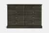 Andorra 8 Drawer Lowboy