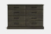 Andorra 8 Drawer Lowboy