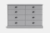 Andorra 8 Drawer Lowboy