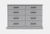 Andorra 8 Drawer Lowboy