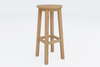 Barclay Round Barstool - Ash