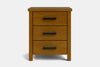 Brook 3 Drawer Bedside Table