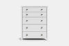 Brook 5 Drawer Tallboy