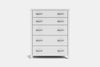Brook 5 Drawer Tallboy