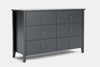 Ivydale 6 Drawer Lowboy - Pine