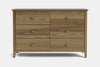 Ivydale 6 Drawer Lowboy - Ash