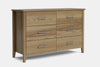 Ivydale 6 Drawer Lowboy - Ash