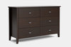 Ivydale 6 Drawer Lowboy - Pine