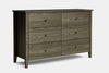 Ivydale 6 Drawer Lowboy - Ash