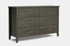Ivydale 6 Drawer Lowboy - Pine