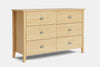 Ivydale 6 Drawer Lowboy - Pine