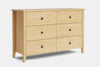 Ivydale 6 Drawer Lowboy - Pine