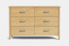 Ivydale 6 Drawer Lowboy - Pine