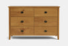 Ivydale 6 Drawer Lowboy - Pine