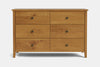 Ivydale 6 Drawer Lowboy - Pine