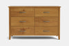 Ivydale 6 Drawer Lowboy - Pine