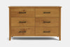 Ivydale 6 Drawer Lowboy - Pine