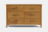 Ivydale 6 Drawer Lowboy - Pine