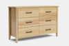 Ivydale 6 Drawer Lowboy - Ash