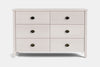 Ivydale 6 Drawer Lowboy - Ash