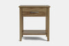 Ivydale Wide 1 Drawer Bedside Table - Ash