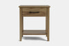 Ivydale Wide 1 Drawer Bedside Table - Ash