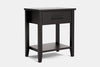 Ivydale Wide 1 Drawer Bedside Table - Ash