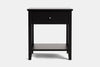 Ivydale Wide 1 Drawer Bedside Table - Ash
