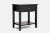 Ivydale Wide 1 Drawer Bedside Table - Ash