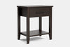 Ivydale Wide 1 Drawer Bedside Table - Pine