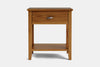 Ivydale Wide 1 Drawer Bedside Table - Ash