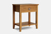 Ivydale Wide 1 Drawer Bedside Table - Ash