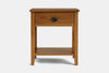 Ivydale Wide 1 Drawer Bedside Table - Ash