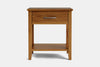 Ivydale Wide 1 Drawer Bedside Table - Ash