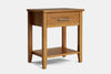 Ivydale Wide 1 Drawer Bedside Table - Ash
