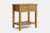 Ivydale Wide 1 Drawer Bedside Table - Pine