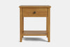 Ivydale Wide 1 Drawer Bedside Table - Pine