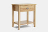 Ivydale Wide 1 Drawer Bedside Table - Ash