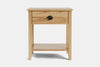 Ivydale Wide 1 Drawer Bedside Table - Ash
