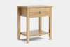 Ivydale Wide 1 Drawer Bedside Table - Ash