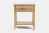Ivydale Wide 1 Drawer Bedside Table - Ash