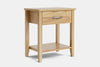 Ivydale Wide 1 Drawer Bedside Table - Ash