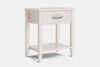 Ivydale Wide 1 Drawer Bedside Table - Ash