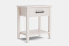 Ivydale Wide 1 Drawer Bedside Table - Ash
