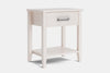 Ivydale Wide 1 Drawer Bedside Table - Ash