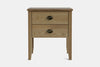 Ivydale Wide 2 Drawer Bedside Table - Ash