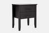 Ivydale Wide 2 Drawer Bedside Table - Ash