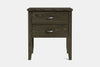 Ivydale Wide 2 Drawer Bedside Table - Ash